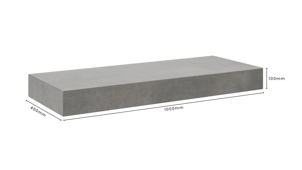 Concrete Bathroom Vanity Top 1000mm x 400mm x 100mm | Mitchell Bink Concrete Design