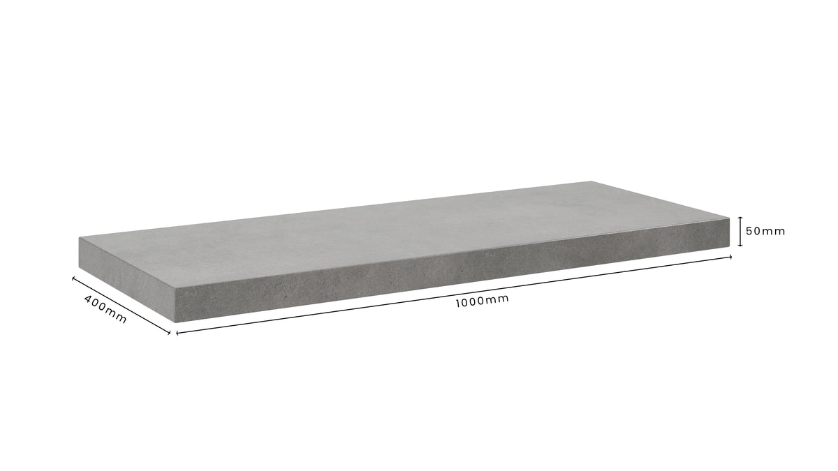 Concrete Bathroom Vanity Top 1000mm x 400mm x 50mm | Mitchell Bink Concrete Design
