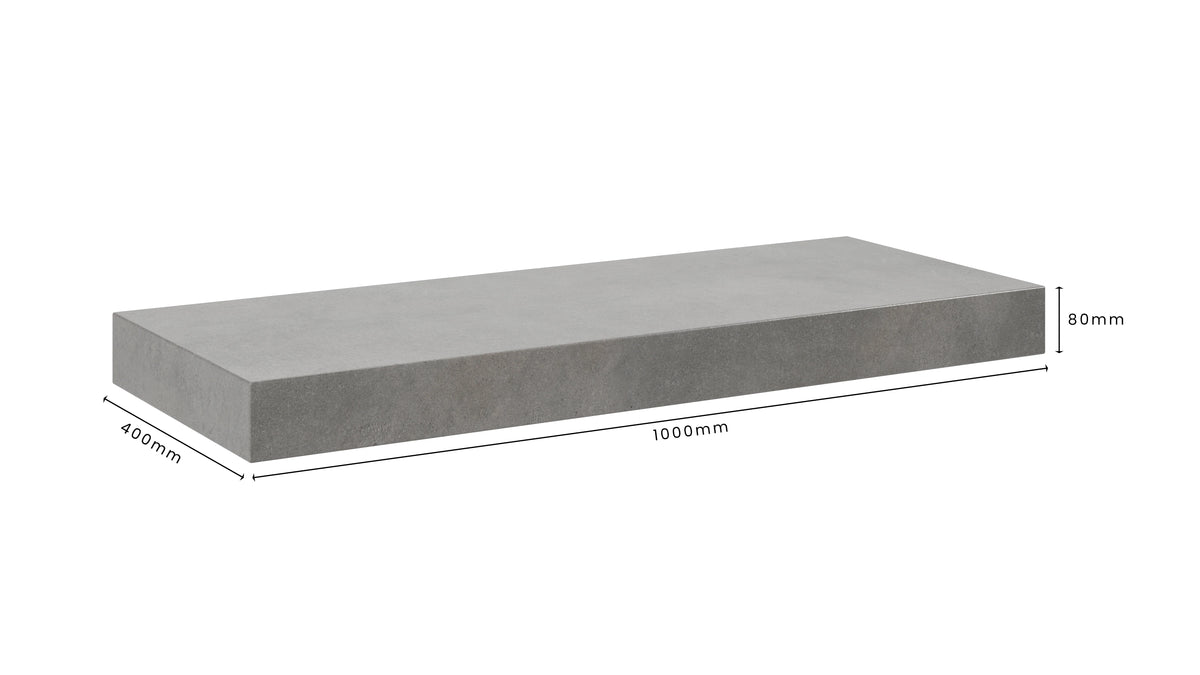 Concrete Bathroom Vanity Top 1000mm x 400mm x 80mm | Mitchell Bink Concrete Design