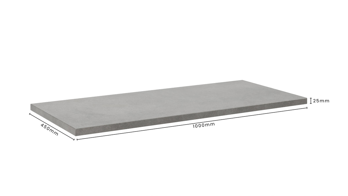 Concrete Bathroom Vanity Top 1000mm x 450mm x 25mm | Mitchell Bink Concrete Design