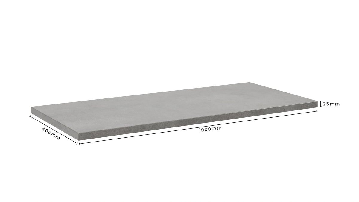 Concrete Bathroom Vanity Top 1000mm x 460mm x 25mm | Mitchell Bink Concrete Design