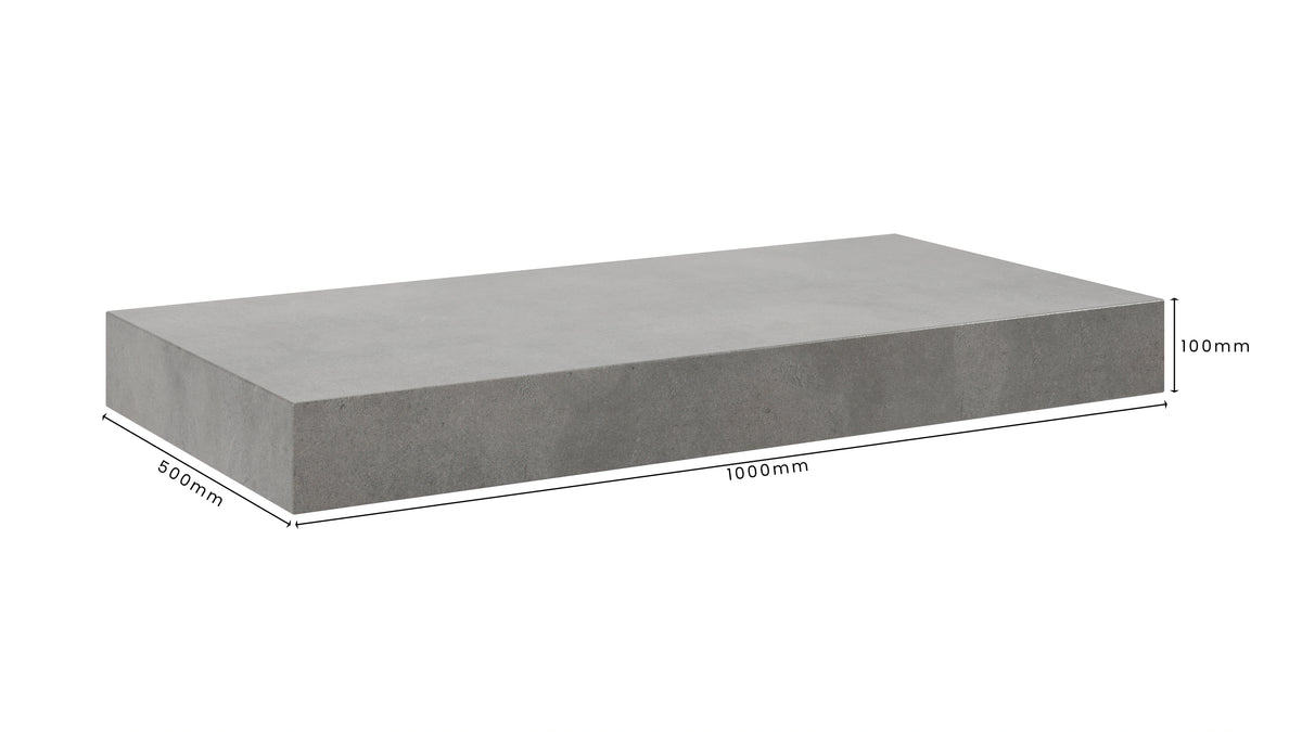 Concrete Bathroom Vanity Top 1000mm x 500mm x 100mm | Mitchell Bink Concrete Design