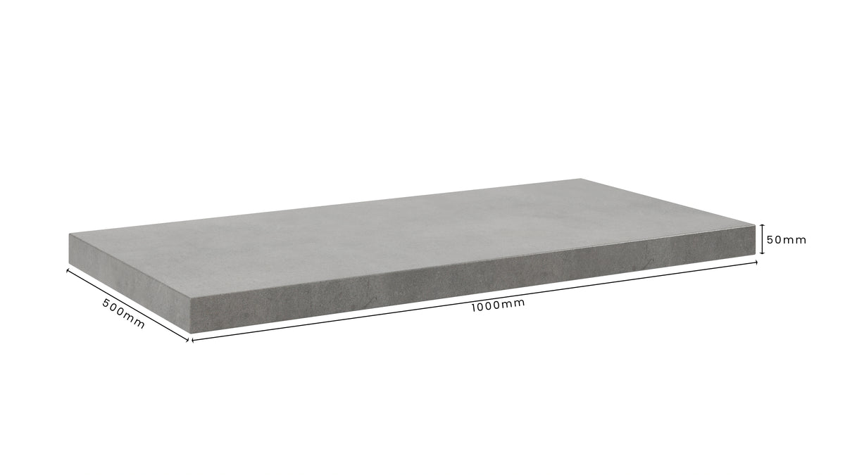 Concrete Bathroom Vanity Top 1000mm x 500mm x 50mm | Mitchell Bink Concrete Design