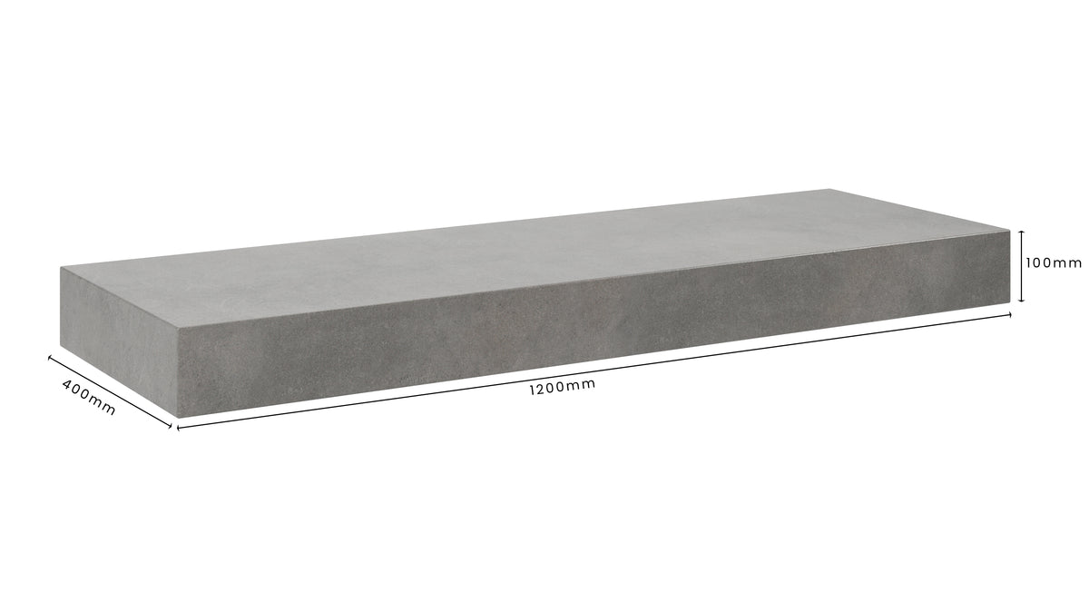 Concrete Bathroom Vanity Top 1200mm x 400mm x 100mm | Mitchell Bink Concrete Design