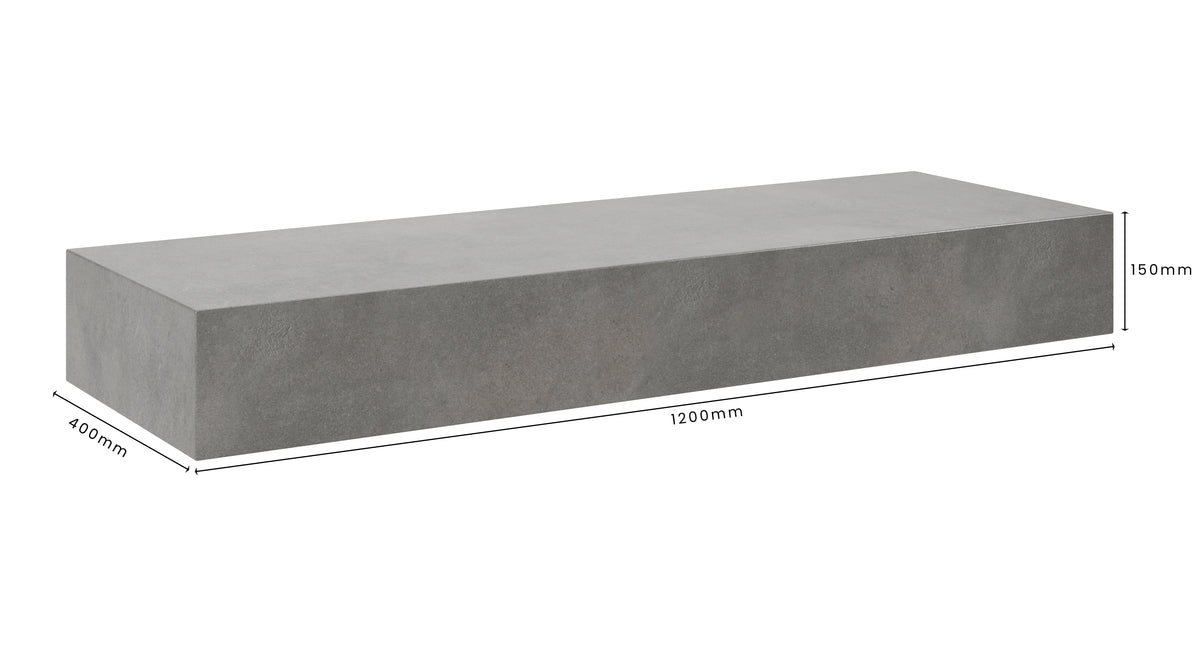 Concrete Bathroom Vanity Top 1200mm x 400mm x 150mm | Mitchell Bink Concrete Design