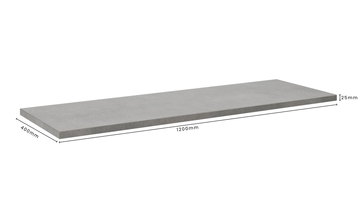 Concrete Bathroom Vanity Top 1200mm x 400mm x 25mm | Mitchell Bink Concrete Design