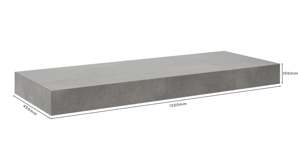 Concrete Bathroom Vanity Top 1200mm x 450mm x 100mm | Mitchell Bink Concrete Design
