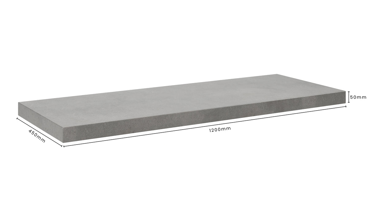 Concrete Bathroom Vanity Top 1200mm x 450mm x 50mm | Mitchell Bink Concrete Design