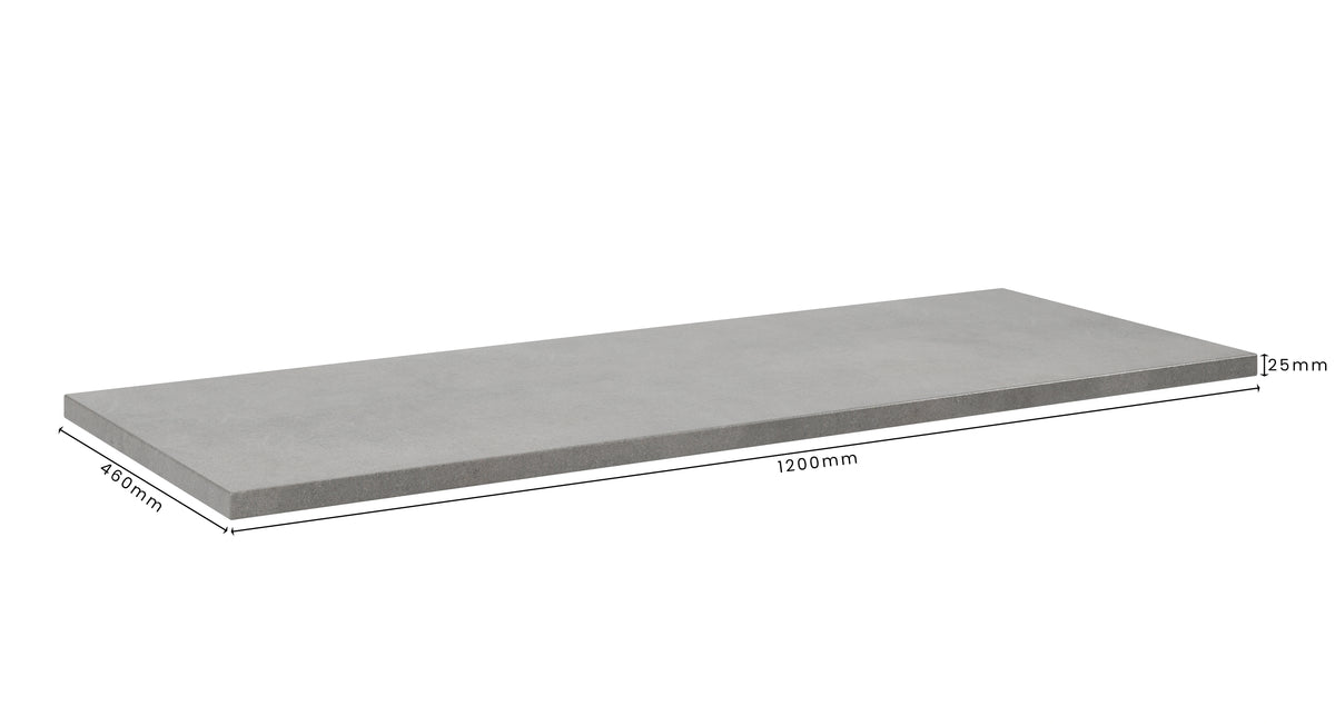Concrete Bathroom Vanity Top 1200mm x 460mm x 25mm | Mitchell Bink Concrete Design