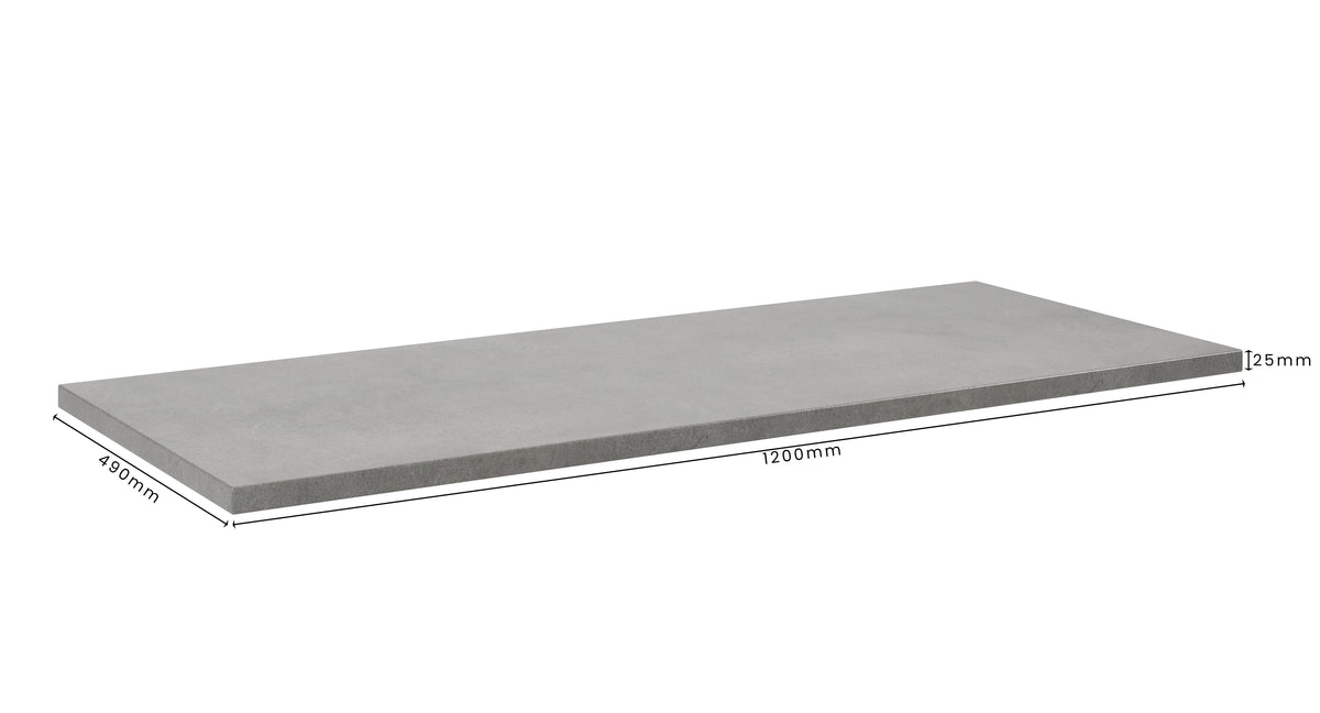 Concrete Bathroom Vanity Top 1200mm x 490mm x 25mm | Mitchell Bink Concrete Design