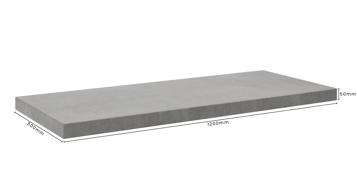 Concrete Bathroom Vanity Top 1200mm x 500mm x 50mm | Mitchell Bink Concrete Design