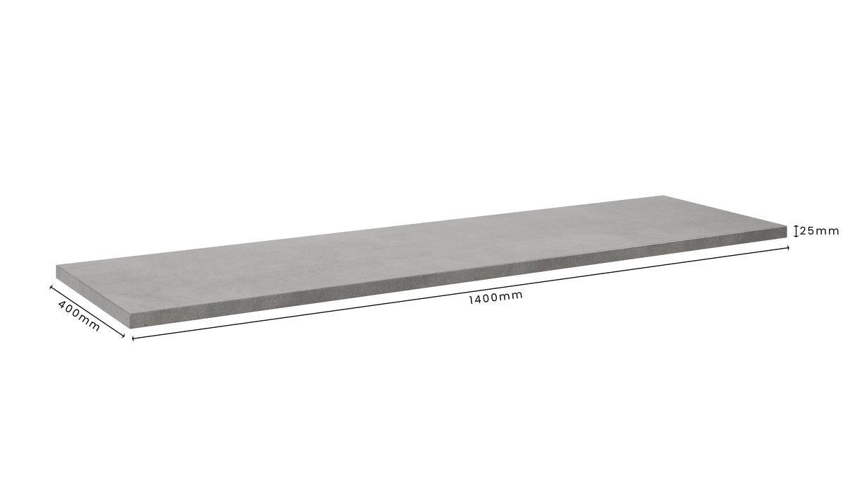 Concrete Bathroom Vanity Top 1400mm x 400mm x 25mm | Mitchell Bink Concrete Design