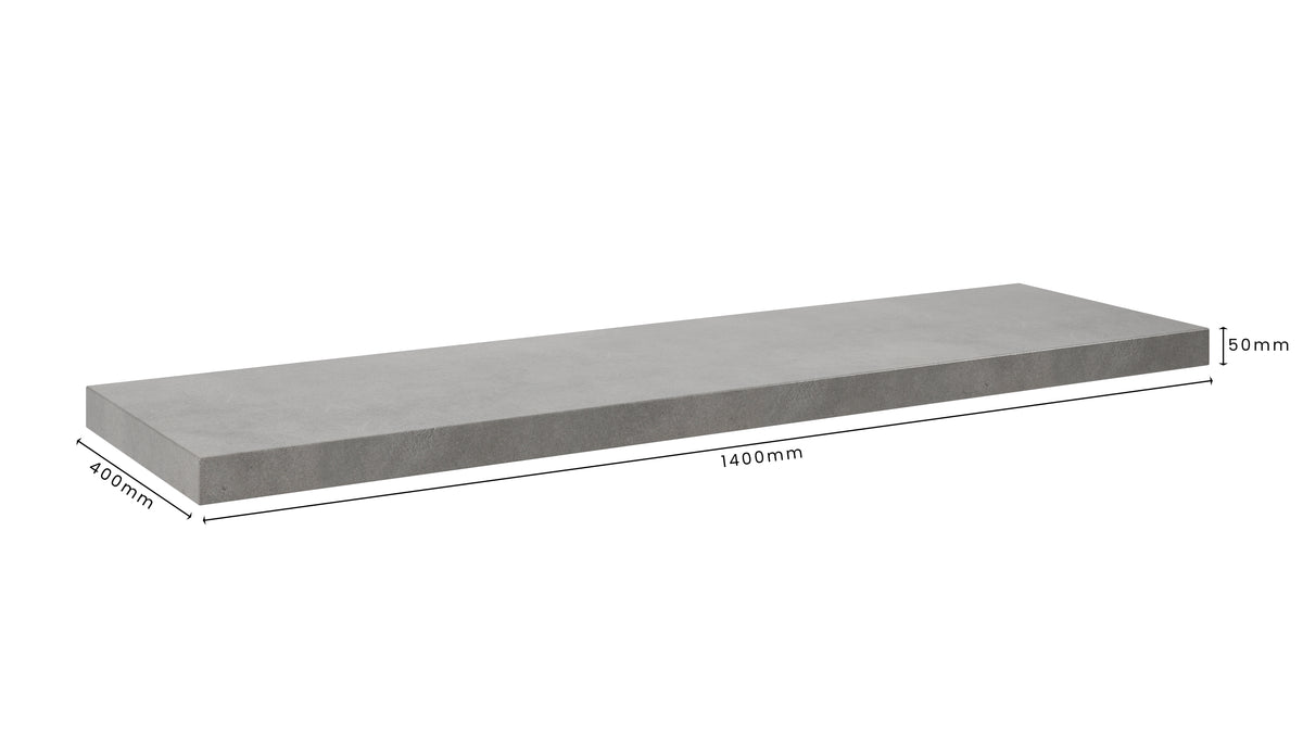 Concrete Bathroom Vanity Top 1400mm x 400mm x 50mm | Mitchell Bink Concrete Design