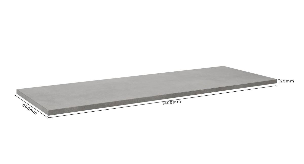 Concrete Bathroom Vanity Top 1400mm x 500mm x 25mm | Mitchell Bink Concrete Design