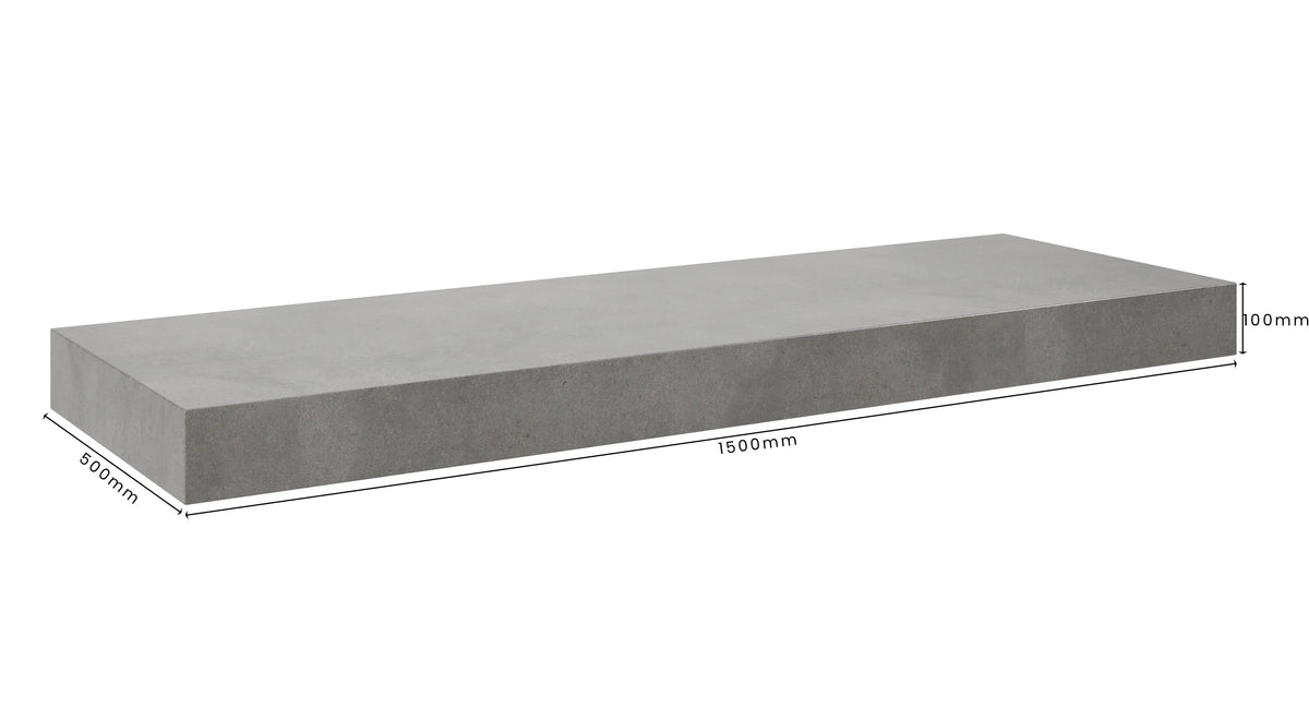 Concrete Bathroom Vanity Top 1500mm x 500mm x 100mm | Mitchell Bink Concrete Design