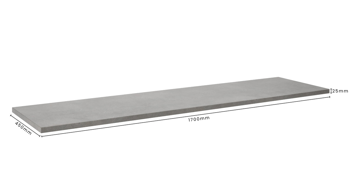 Concrete Bathroom Vanity Top 1700mm x 450mm x 25mm | Mitchell Bink Concrete Design