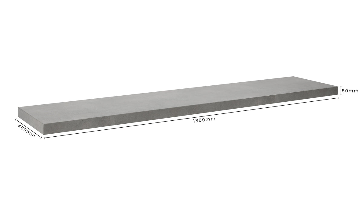 Concrete Bathroom Vanity Top 1800mm x 400mm x 50mm | Mitchell Bink Concrete Design