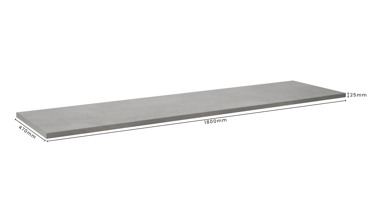Concrete Bathroom Vanity Top 1800mm x 470mm x 25mm | Mitchell Bink Concrete Design