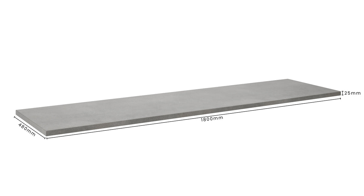 Concrete Bathroom Vanity Top 1800mm x 480mm x 25mm | Mitchell Bink Concrete Design