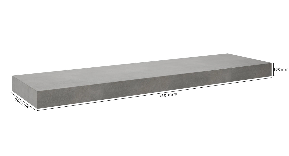 Concrete Bathroom Vanity Top 1800mm x 500mm x 100mm | Mitchell Bink Concrete Design