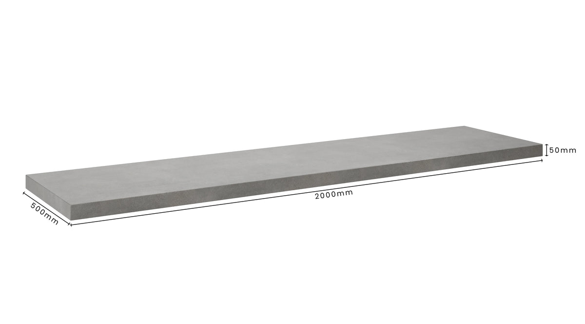 Concrete Bathroom Vanity Top 2000mm x 500mm x 50mm | Mitchell Bink Concrete Design