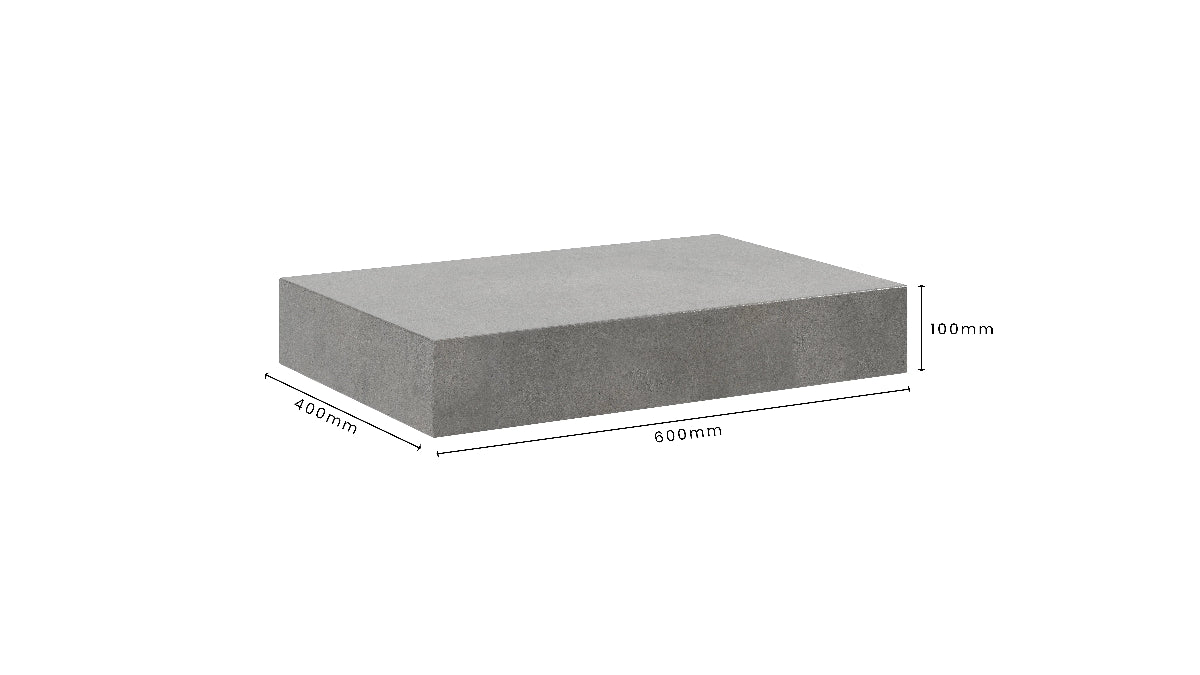Concrete Bathroom Vanity Top 600mm x 400mm x 100mm | Mitchell Bink Concrete Design