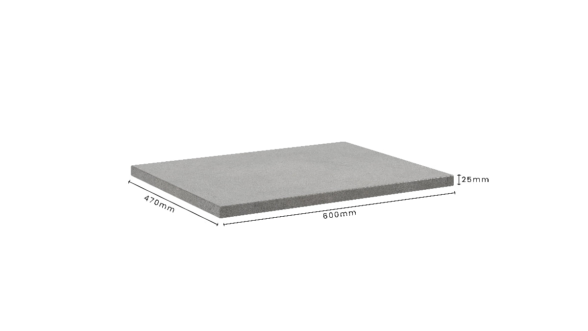 Concrete Bathroom Vanity Top 600mm x 470mm x 25mm | Mitchell Bink Concrete Design