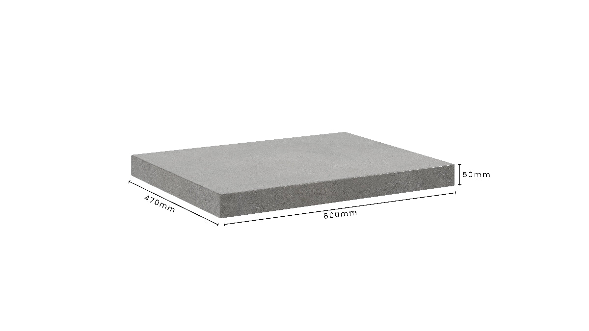 Concrete Bathroom Vanity Top 600mm x 470mm x 50mm | Mitchell Bink Concrete Design