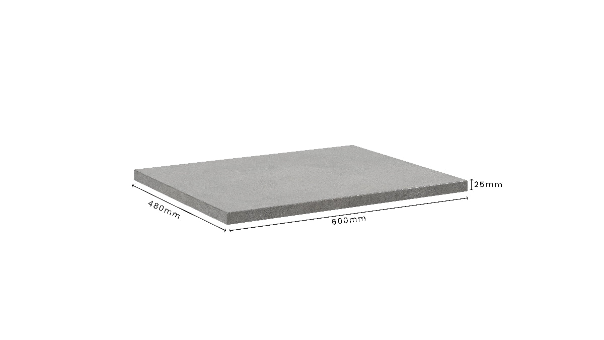 Concrete Bathroom Vanity Top 600mm x 480mm x 25mm | Mitchell Bink Concrete Design