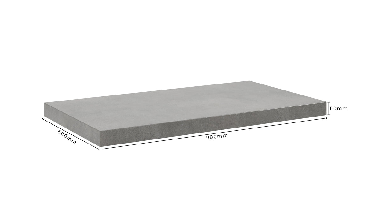 Concrete Bathroom Vanity Top 900mm 500mm 50mm | Mitchell Bink Concrete Design