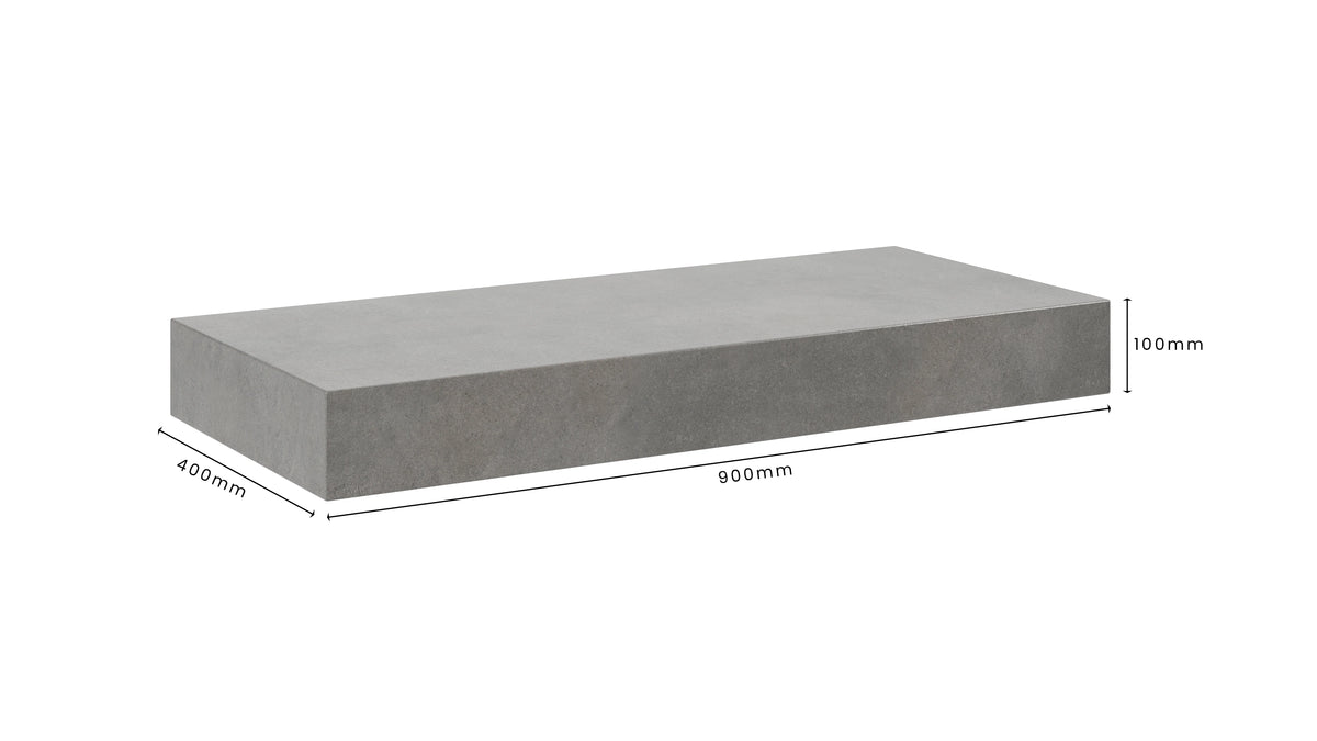 Concrete Bathroom Vanity Top 900mm x 400mm x 100mm | Mitchell Bink Concrete Design