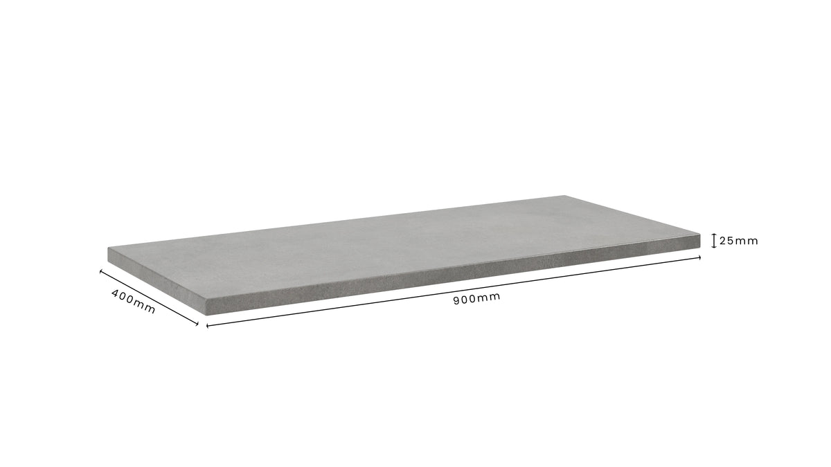 Concrete Bathroom Vanity Top 900mm x 400mm x 25mm | Mitchell Bink Concrete Design