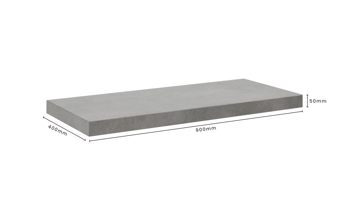 Concrete Bathroom Vanity Top 900mm x 400mm x 50mm | Mitchell Bink Concrete Design