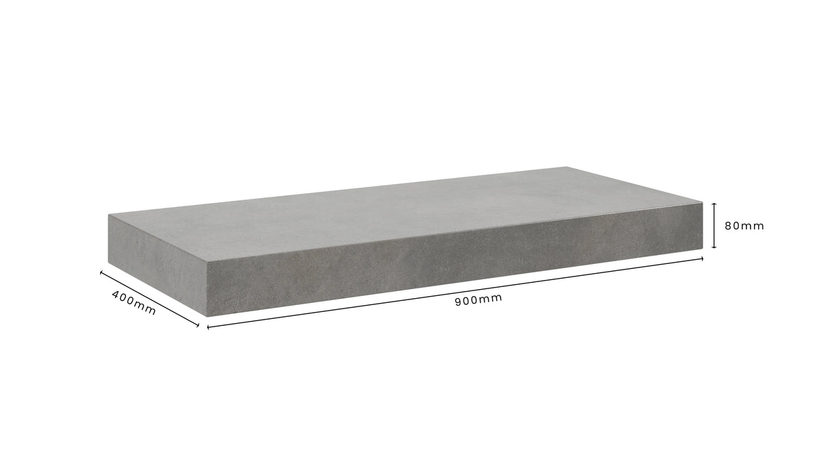Concrete Bathroom Vanity Top 900mm x 400mm x 80mm | Mitchell Bink Concrete Design
