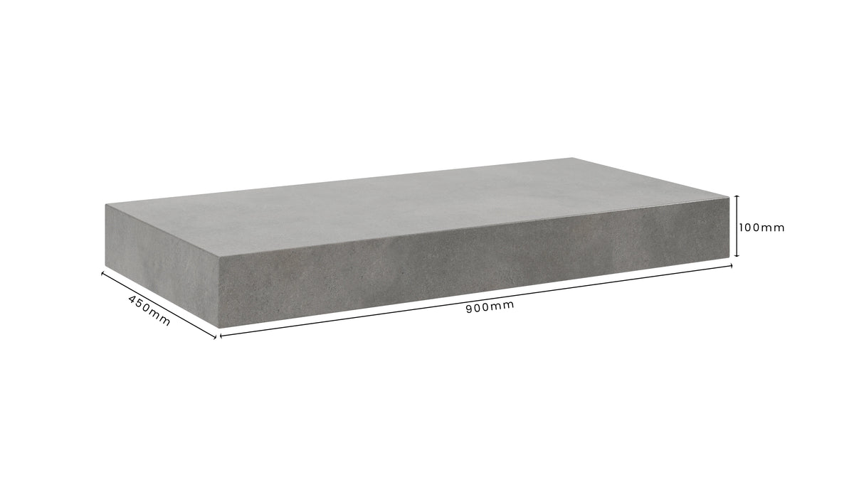 Concrete Bathroom Vanity Top 900mm x 450mm x 100mm | Mitchell Bink Concrete Design