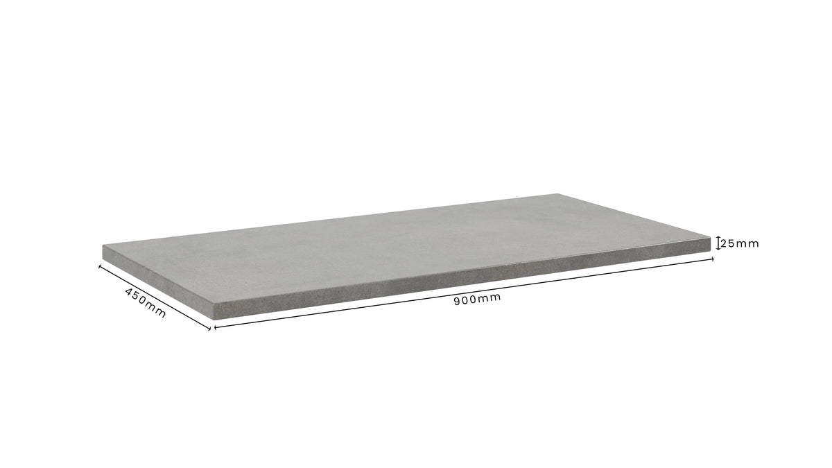 Concrete Bathroom Vanity Top 900mm x 450mm x 25mm | Mitchell Bink Concrete Design