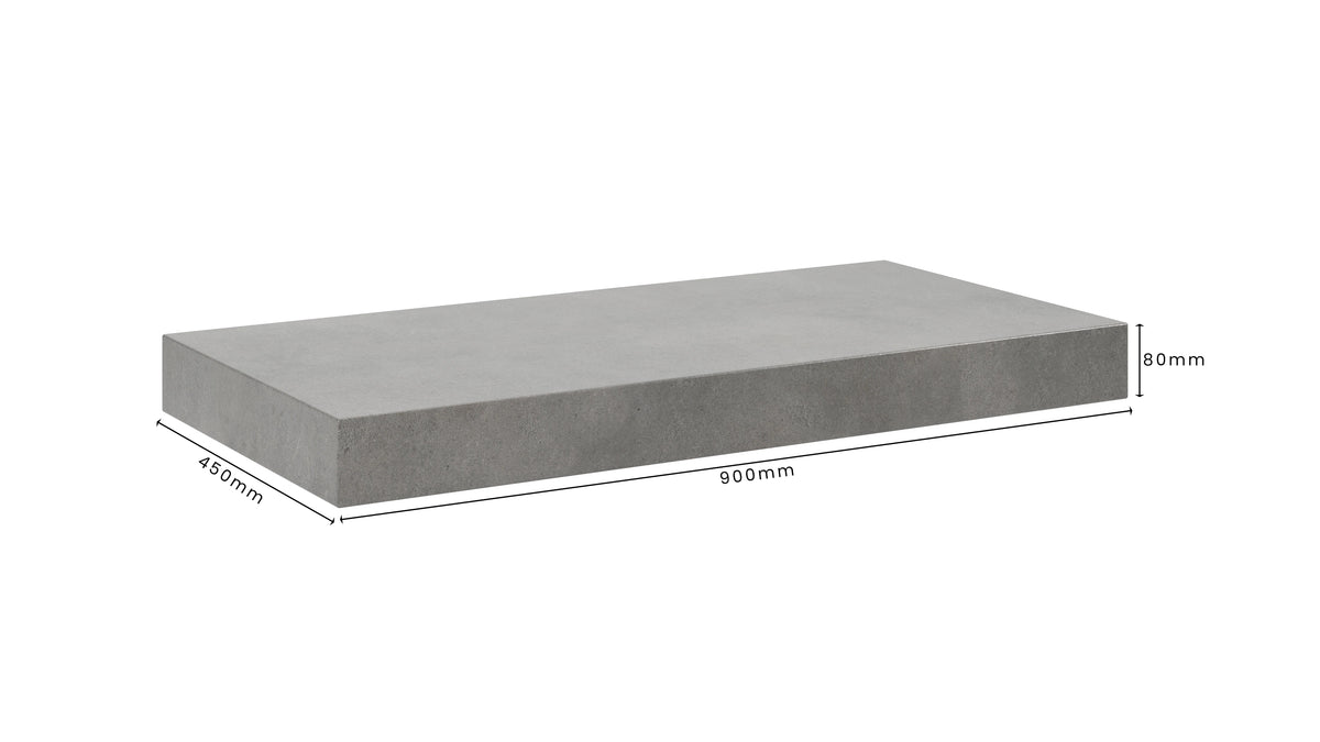 Concrete Bathroom Vanity Top 900mm x 450mm x 80mm | Mitchell Bink Concrete Design