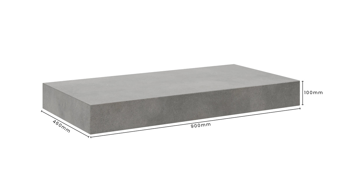 Concrete Bathroom Vanity Top 900mm x 460mm x 100mm | Mitchell Bink Concrete Design