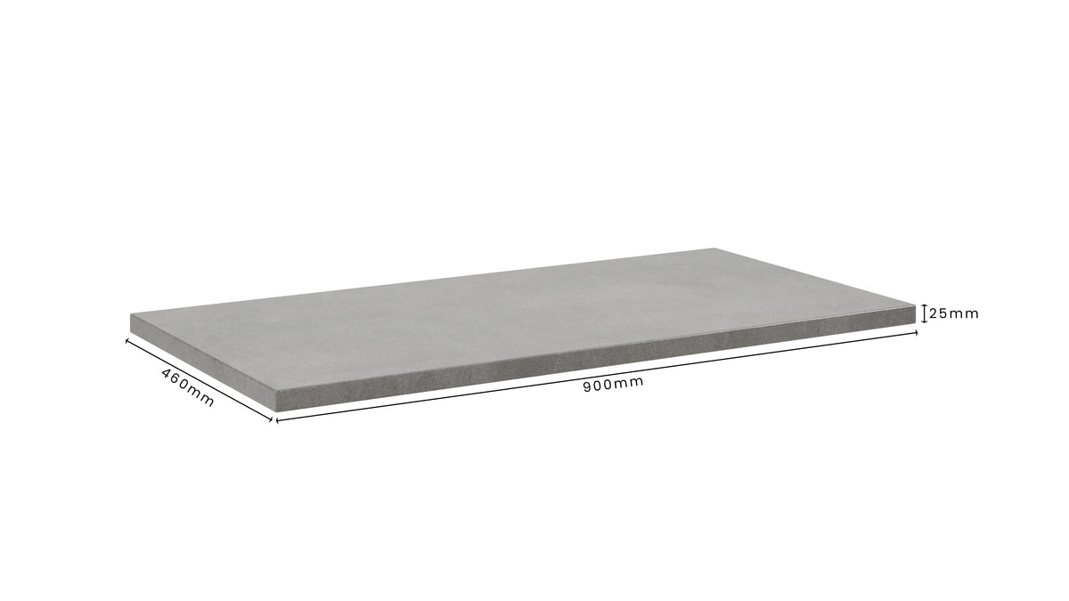 Concrete Bathroom Vanity Top 900mm x 460mm x 25mm | Mitchell Bink Concrete Design