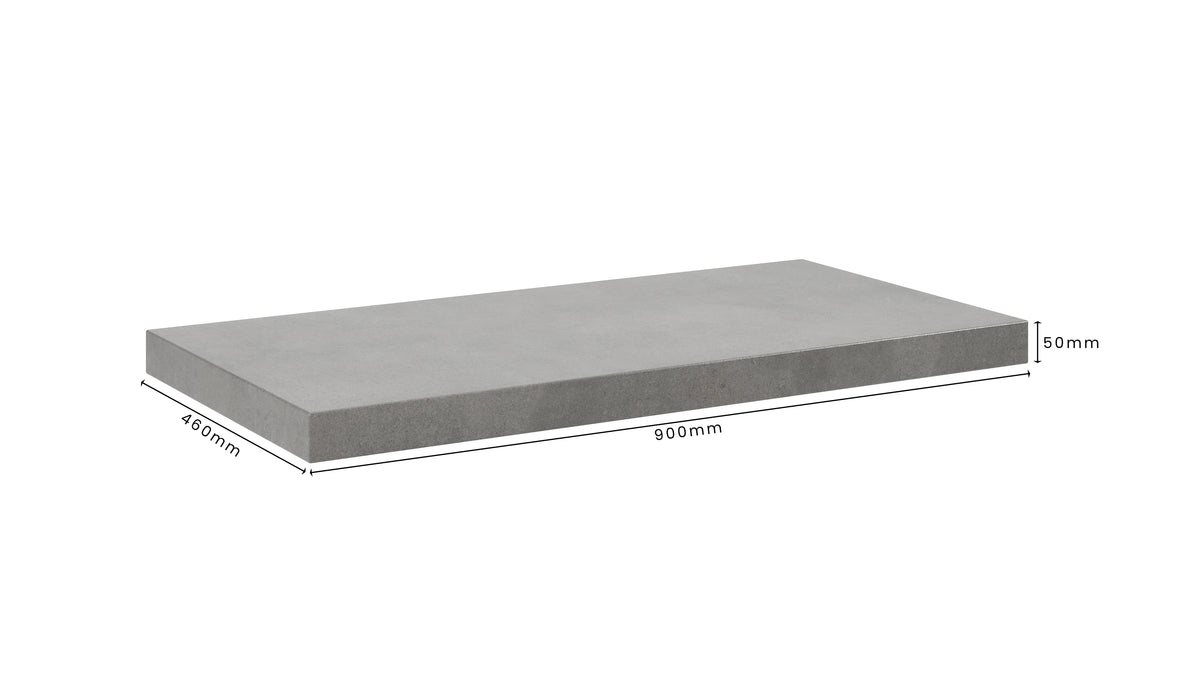 Concrete Bathroom Vanity Top 900mm x 460mm x 50mm | Mitchell Bink Concrete Design