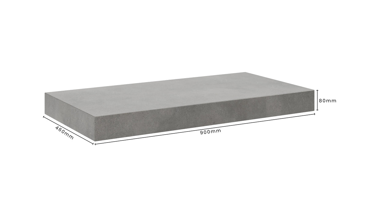 Concrete Bathroom Vanity Top 900mm x 460mm x 80mm | Mitchell Bink Concrete Design