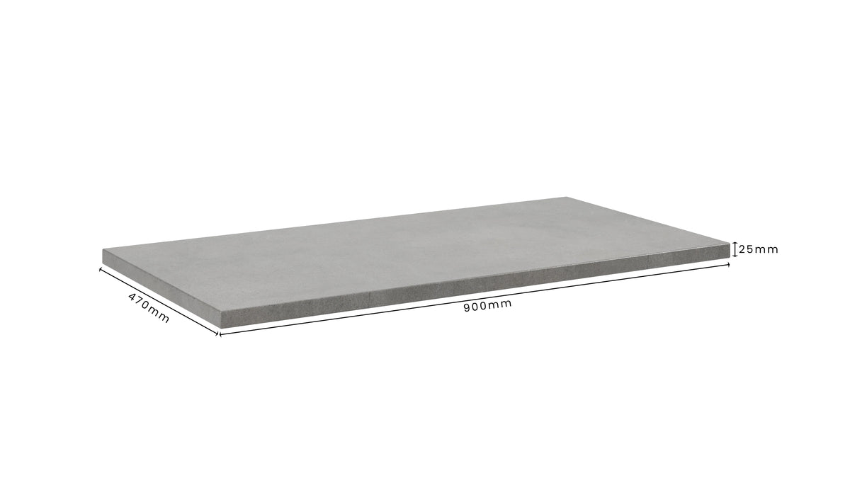 Concrete Bathroom Vanity Top 900mm x 470mm x 25mm | Mitchell Bink Concrete Design