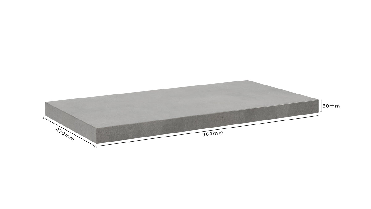 Concrete Bathroom Vanity Top 900mm x 470mm x 50mm | Mitchell Bink Concrete Design