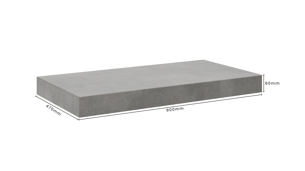 Concrete Bathroom Vanity Top 900mm x 470mm x 80mm | Mitchell Bink Concrete Design