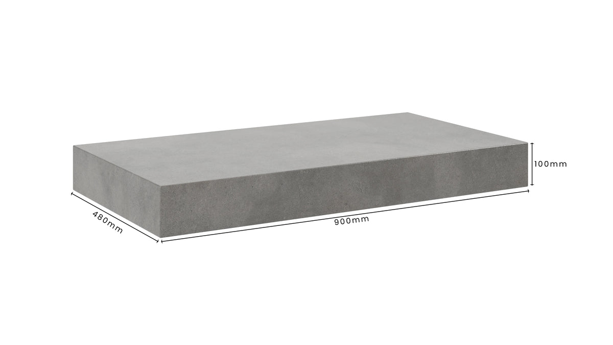 Concrete Bathroom Vanity Top 900mm x 480mm x 100mm | Mitchell Bink Concrete Design
