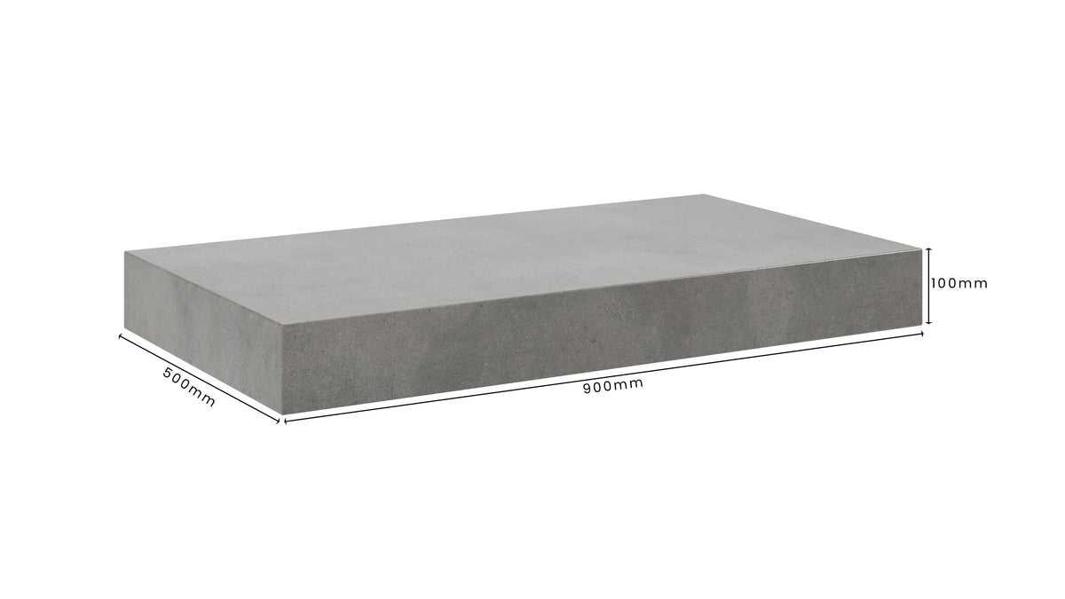 Concrete Bathroom Vanity Top 900mm x 500mm x 100mm | Mitchell Bink Concrete Design