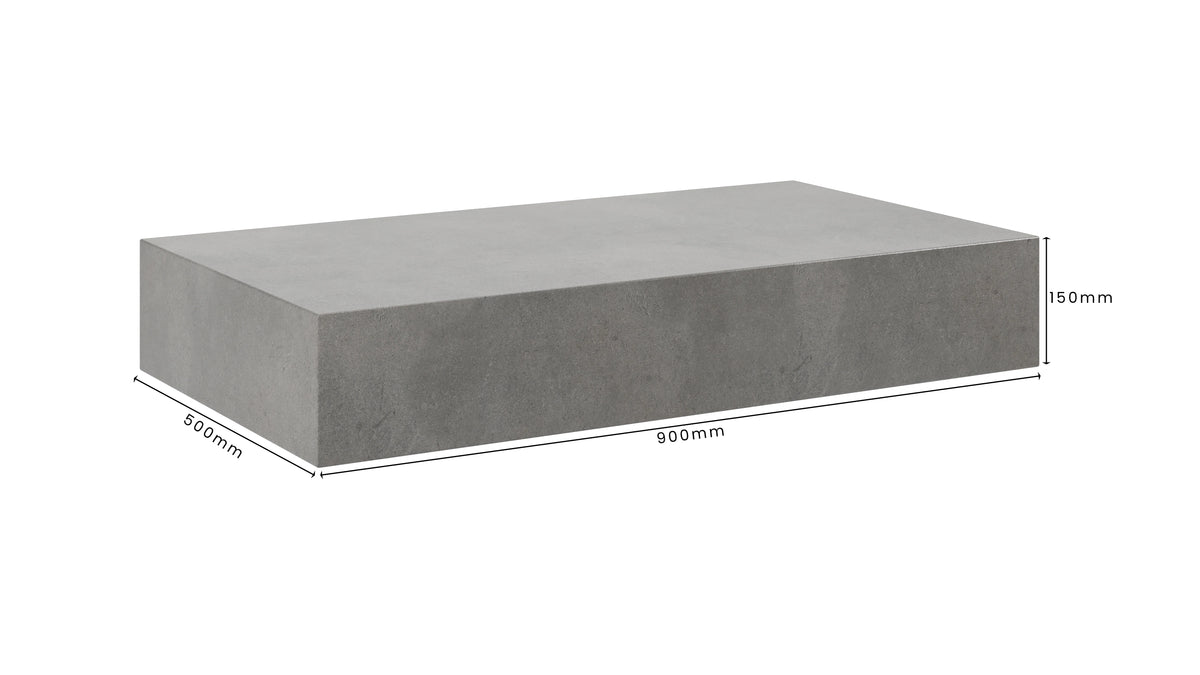 Concrete Bathroom Vanity Top 900mm x 500mm x 150mm | Mitchell Bink Concrete Design