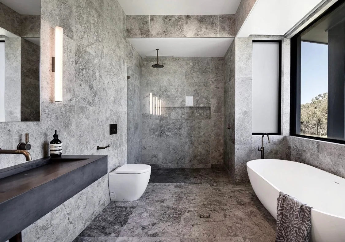 900mm Concrete Bathroom Vanity Top - ARTI Integrated Sink – Mitchell ...