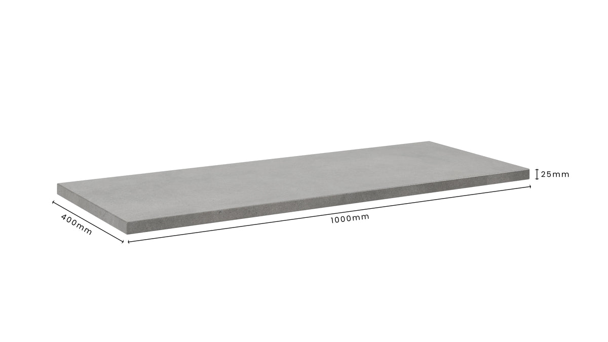 Concrete Bathroom Vanity Top 1000mm x 400mm x 25mm | Mitchell Bink Concrete Design